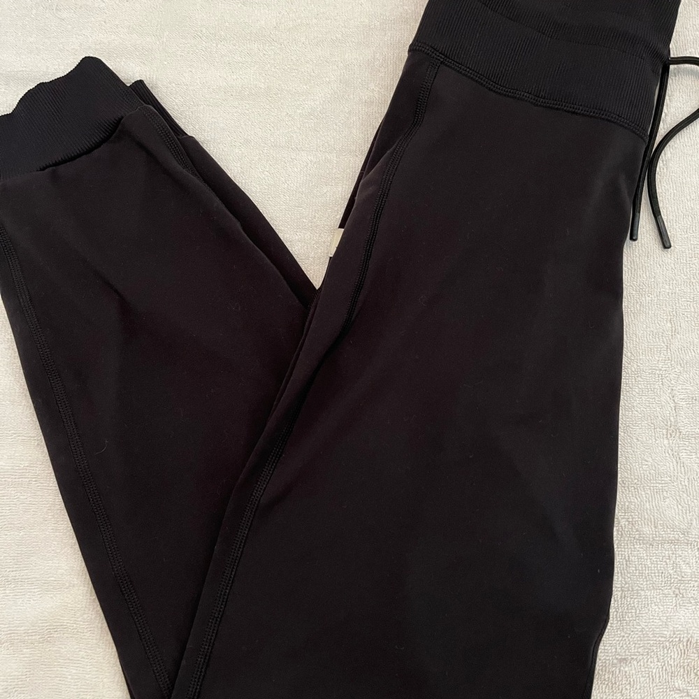black athletic joggers